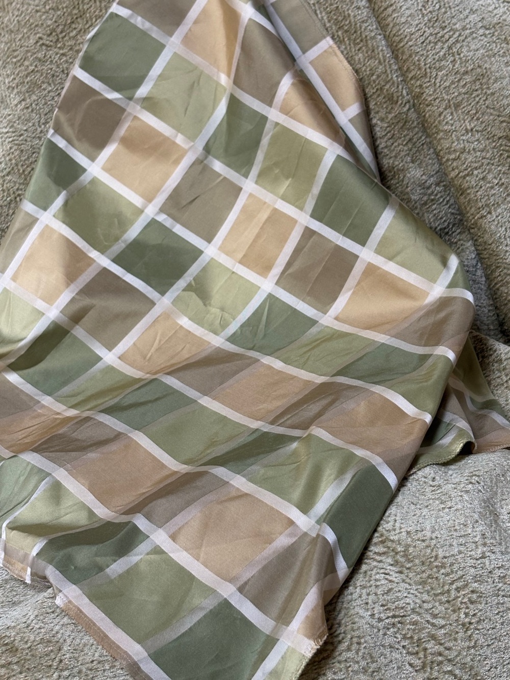 Vintage Kravet Couture Spring Green Silk fabric